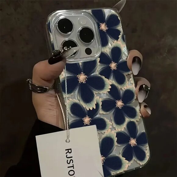 Apple iPhone 16 Pro/Max Shiny Floral phone case - Picture 3 of 6